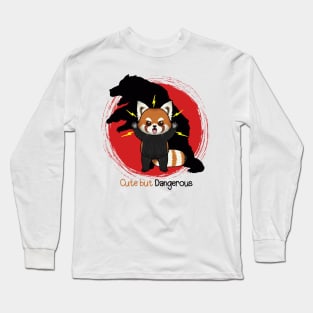 Red Panda with the Shadow of a Bear: A Tale of Courage Long Sleeve T-Shirt